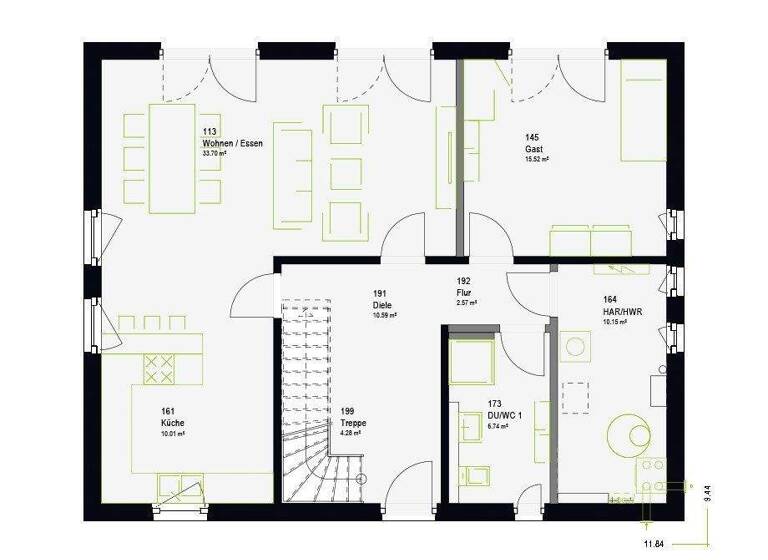 Einfamilienhaus zum Kauf provisionsfrei 471.449 € 4 Zimmer 160,7 m² 479 m² Grundstück Lechenich Erftstadt 50374