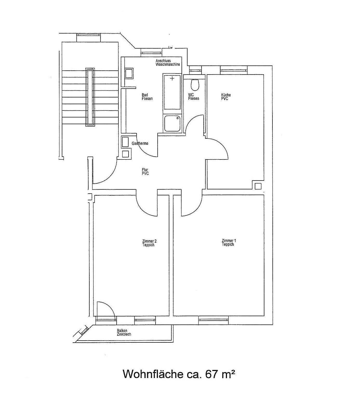 Wohnung zur Miete 748 € 2 Zimmer 67 m²<br/>Wohnfläche 3.<br/>Geschoss ab sofort<br/>Verfügbarkeit Dovestraße 4 Galgenhof Nürnberg 90459