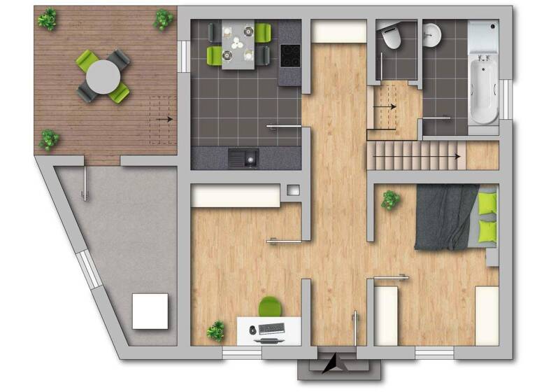 Einfamilienhaus zum Kauf provisionsfrei 180.000 € 4 Zimmer 104 m² 99 m² Grundstück Mitte Menden 58706