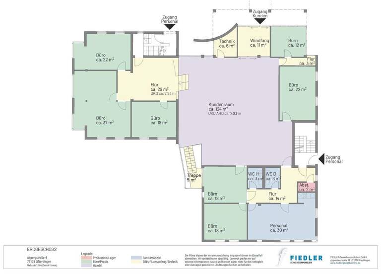 Laden zur Miete provisionsfrei 456 m² Verkaufsfläche Aspergstraße 4 Ofterdingen 72131