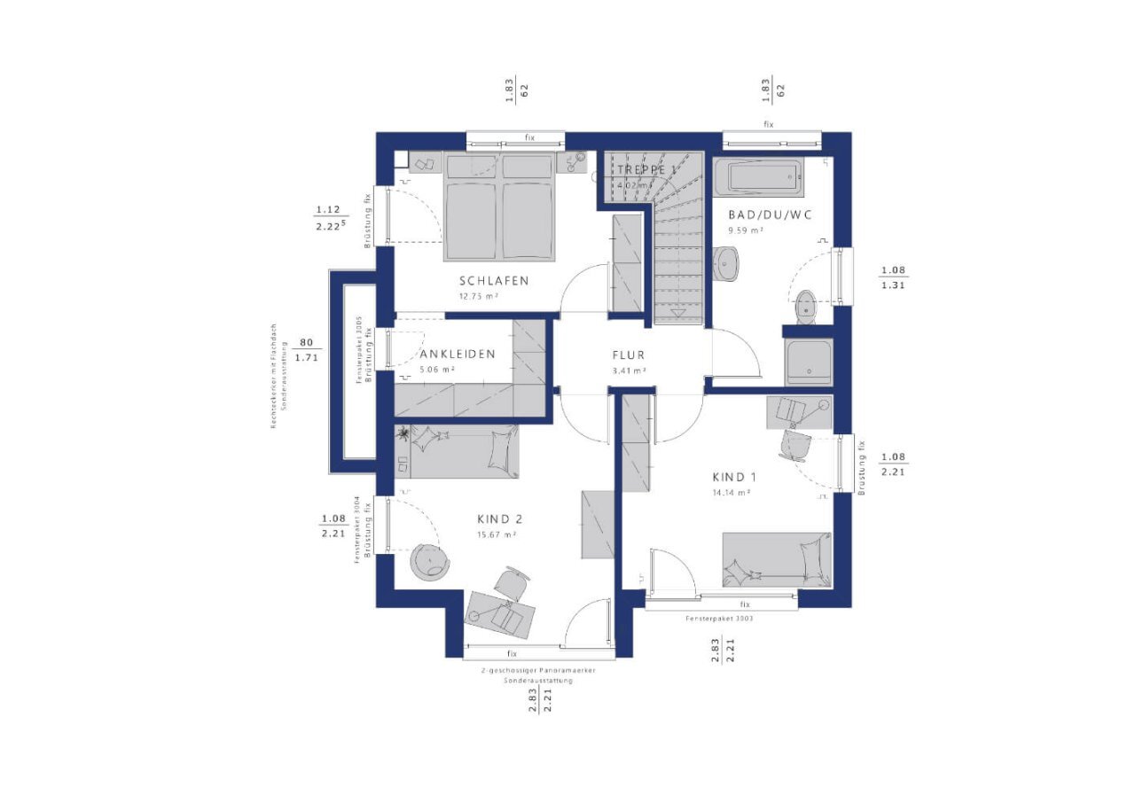 Einfamilienhaus zum Kauf provisionsfrei 468.401 € 4 Zimmer 132 m²<br/>Wohnfläche 612 m²<br/>Grundstück Waldrach 54320