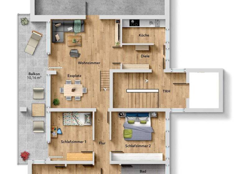 Wohnung zum Kauf 299.000 € 3,5 Zimmer 95,2 m² 4. Geschoss frei ab sofort Hörgering Siegsdorf 83313