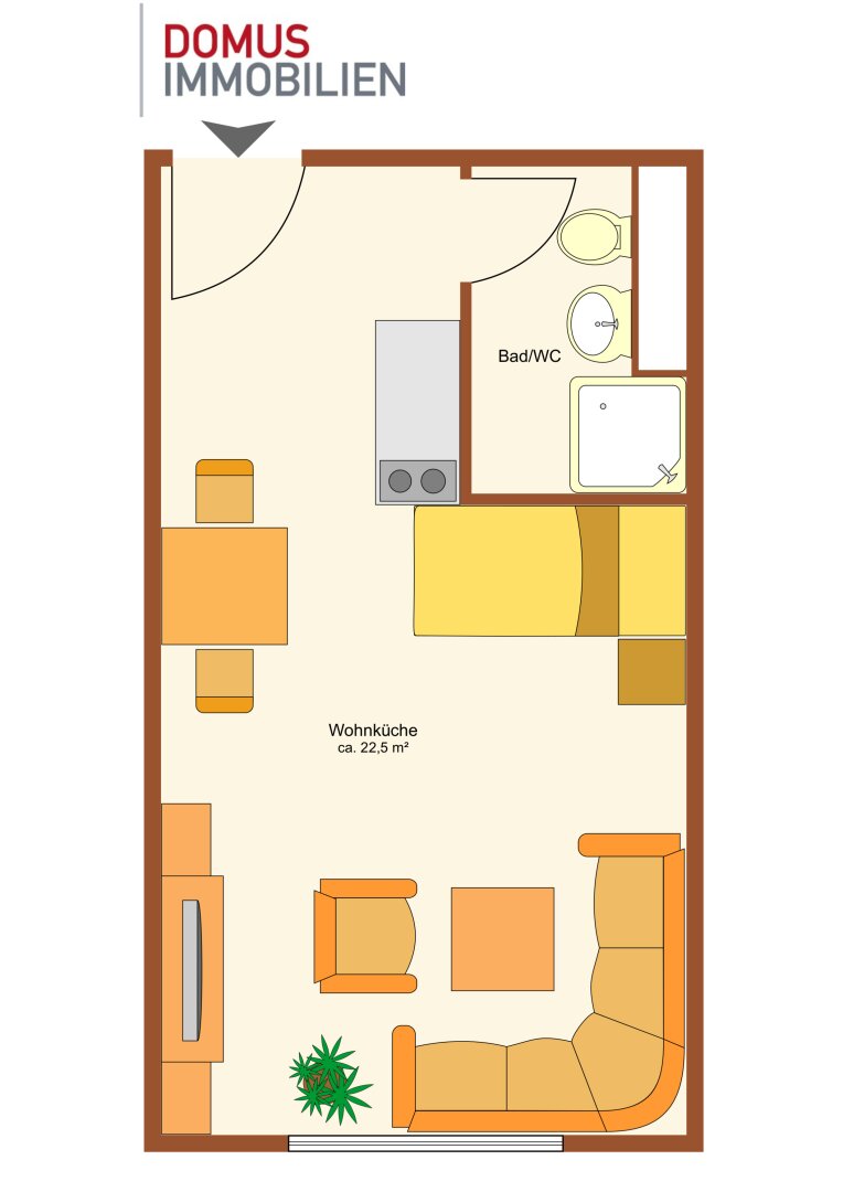 Studio zur Miete 341 € 1 Zimmer 22,5 m²<br/>Wohnfläche Dornbirn 6850