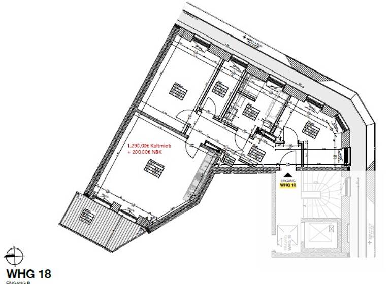 Studio zur Miete 1.290 € 3 Zimmer 84,3 m² Alexandrinenstraße 35 Paulsstadt Schwerin 19055