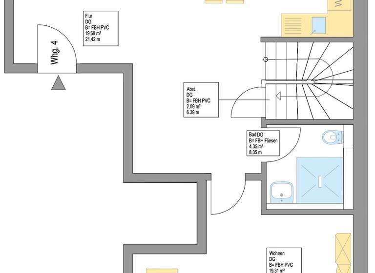 Maisonette zum Kauf provisionsfrei 468.800 € 2,5 Zimmer 91 m² Rheinsheim Philippsburg / Huttenheim 76661
