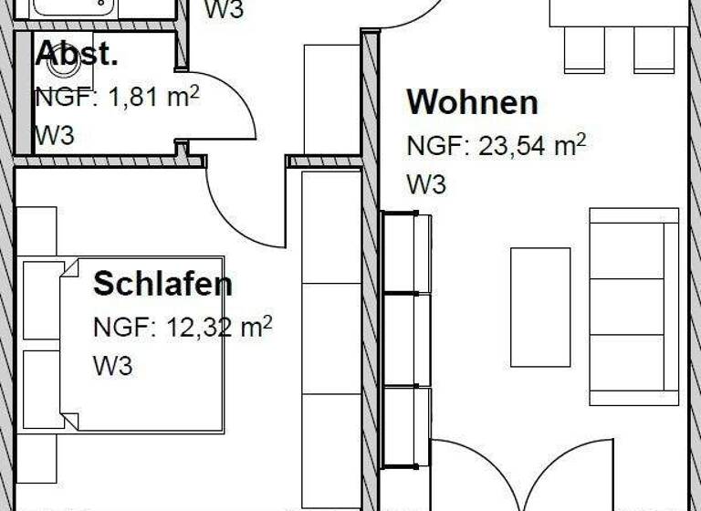 Wohnung zur Miete 470 € 2 Zimmer 55 m² frei ab 01.05.2026 Oberschneiding 94363