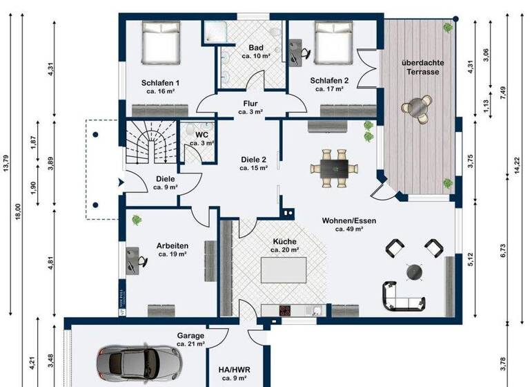 Mehrfamilienhaus zum Kauf 870.000 € 7 Zimmer 350 m² 1.024 m² Grundstück Gartenstadt Schwerin 19061