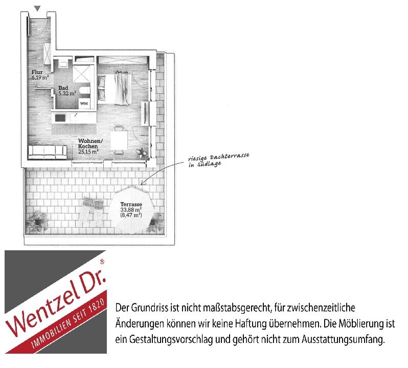 Wohnung zur Miete 619 € 1 Zimmer 43,9 m²<br/>Wohnfläche 3.<br/>Geschoss 01.03.2025<br/>Verfügbarkeit Buntentorsteinweg 183 Buntentor Bremen 28201