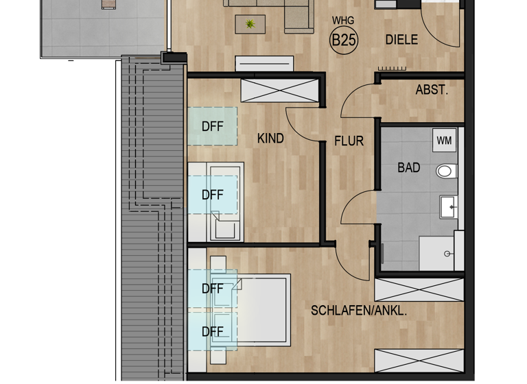 Wohnung zum Kauf - Neubau provisionsfrei 489.000 € 3,5 Zimmer 85,6 m²<br/>Wohnfläche Wendlinger Str. 45 Oberensingen Nürtingen 72622