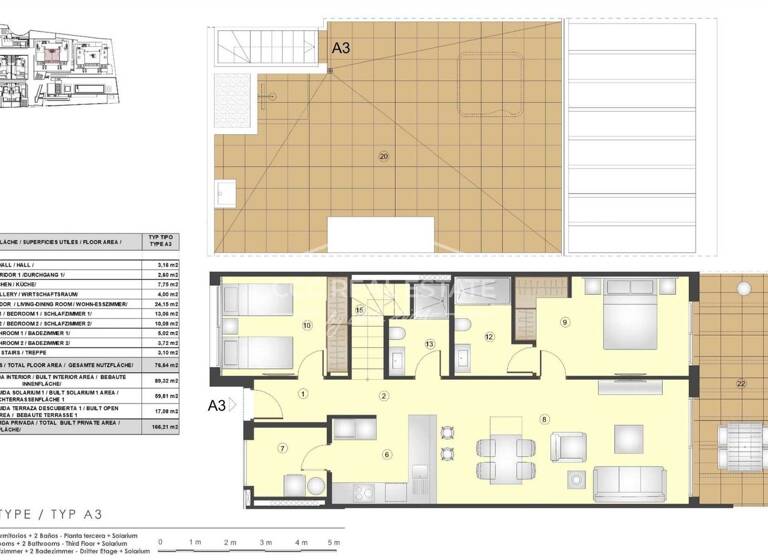 Wohnung zum Kauf provisionsfrei 765.000 € 3 Zimmer 89 m² 3. Geschoss Font de Sa Cala 07589