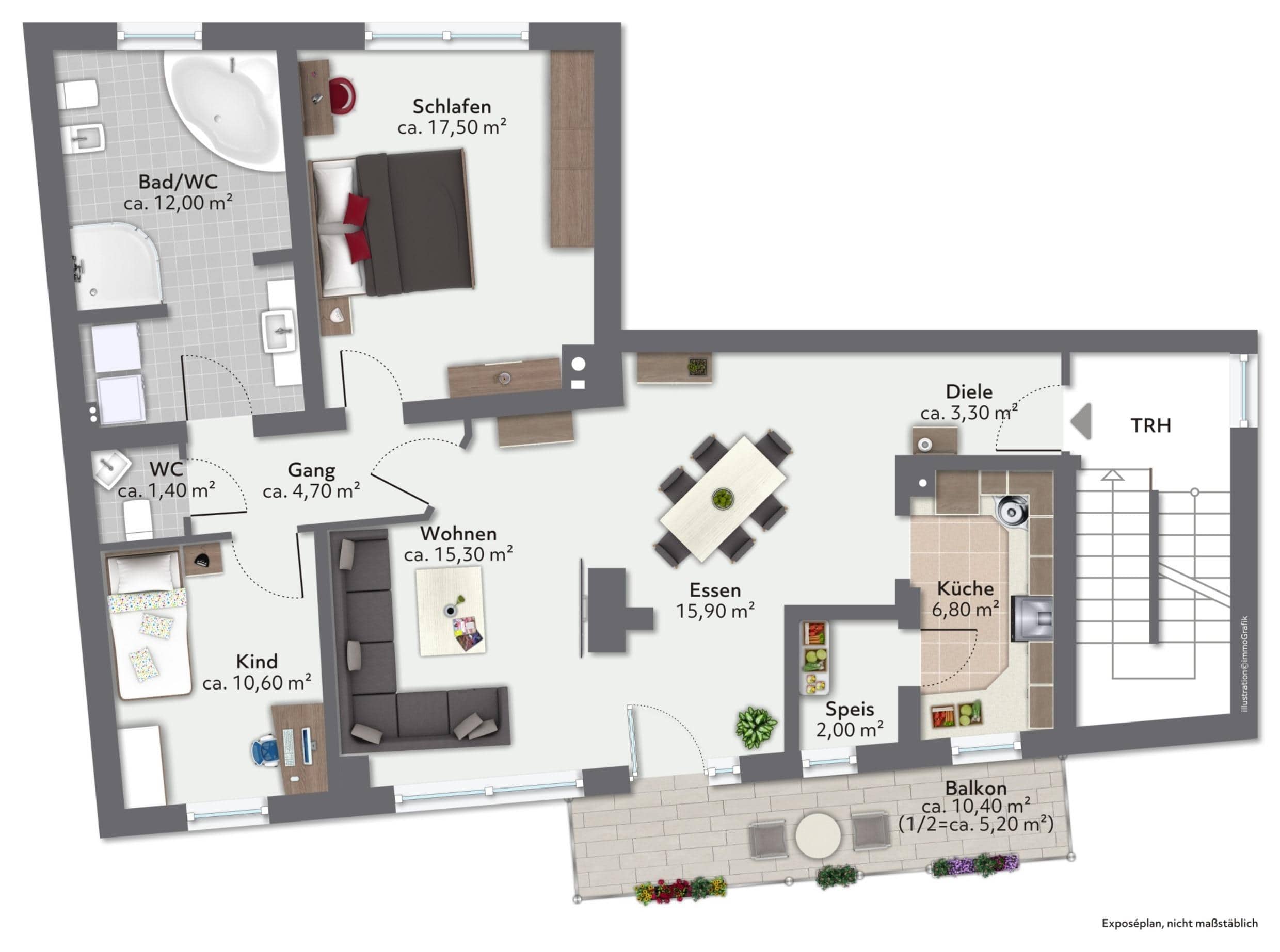 Wohnung zum Kauf 434.000 € 3 Zimmer 94,5 m²<br/>Wohnfläche 1.<br/>Geschoss Markt Schwaben 85570