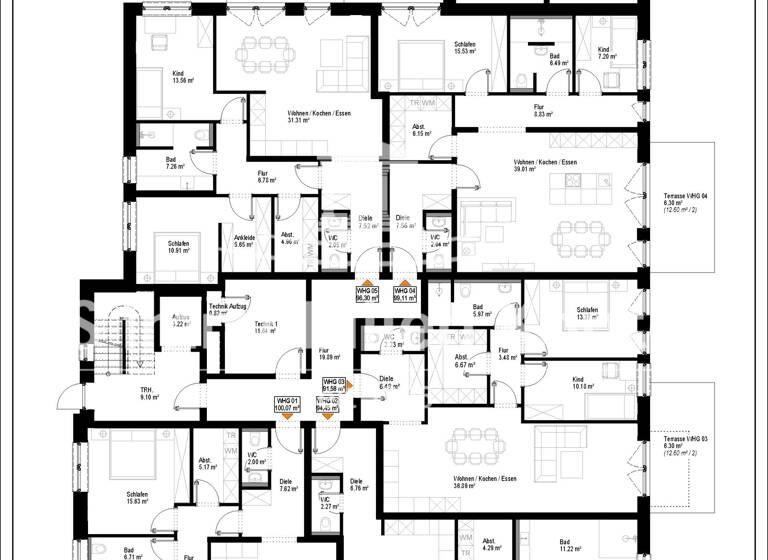 Wohnung zum Kauf - Neubau 344.900 € 3 Zimmer 100 m²<br/>Wohnfläche Emmeln Haren 49733