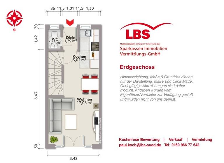 Reihenmittelhaus zum Kauf 670.000 € 5 Zimmer 74,5 m² 120,6 m² Grundstück frei ab 01.06.2026 Feldmoching-Hasenbergl München 80995