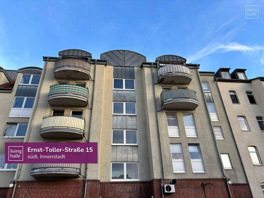 Wohnung zum Kauf 72.000 € 1 Zimmer 35,8 m² 2. Geschoss Ernst-Toller-Straße 15 Innenstadt Halle 06110