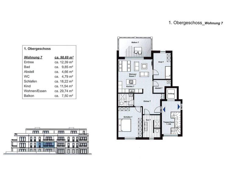 Wohnung zum Kauf provisionsfrei 484.000 € 3 Zimmer 99 m² 1. Geschoss frei ab 01.07.2026 Am Kuhlenkamp 23 Weitmar Bochum 44795