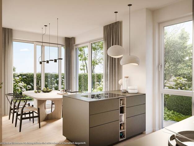 Doppelhaushälfte zum Kauf - Neubau provisionsfrei 1.380.000 € 5 Zimmer 140,5 m² 260 m² Grundstück Schmetterlingstr. 6a,6b,8a,8b, Kirchheim Kirchheim b. München 85551