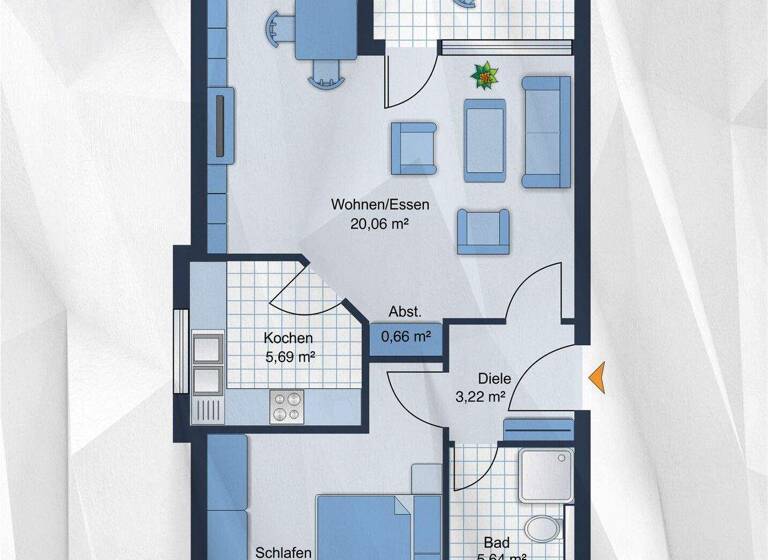 Wohnung zum Kauf 79.200 € 49,8 m² 2. Geschoss Werdohl 58791