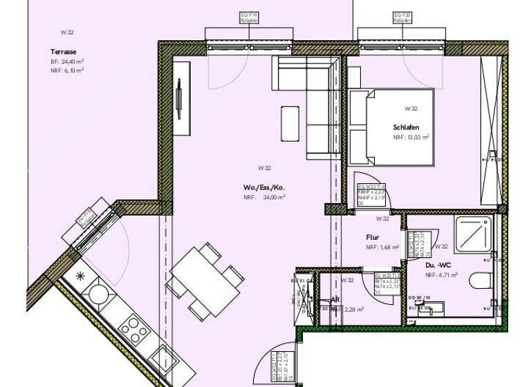 Wohnung zum Kauf provisionsfrei 239.000 € 2 Zimmer 61,8 m² Mettlach 66693