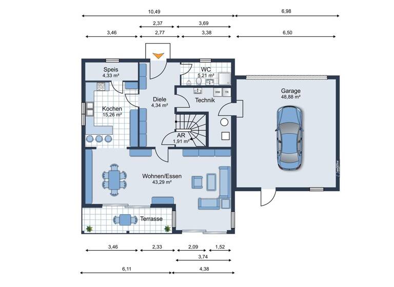 Einfamilienhaus zum Kauf 651.000 € 4 Zimmer 180,7 m² 535 m² Grundstück Weng 84187