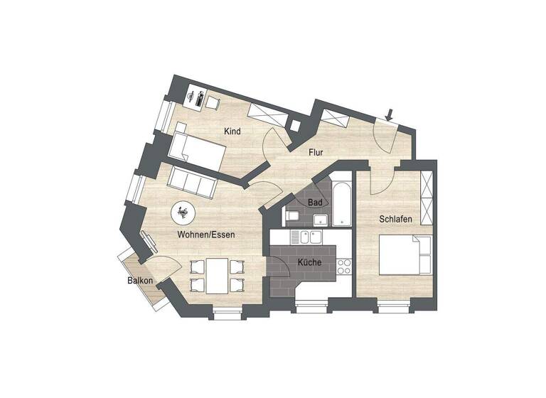 Wohnung zur Miete 1.049 € 3 Zimmer 71,7 m² 1. Geschoss frei ab 01.08.2026 Rehefelder Straße 58 Pieschen-Süd Dresden 01127