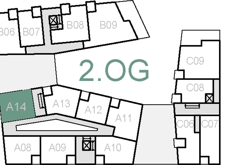 Wohnung zum Kauf provisionsfrei 277.240 € 2 Zimmer 59,6 m² 2. Geschoss Melle-Mitte Melle 49324