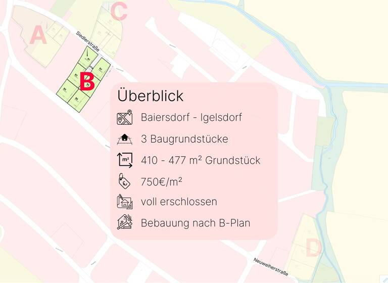Grundstück zum Kauf 357.750 € 477 m² Grundstück Igelsdorf Baiersdorf-Igelsdorf 91083