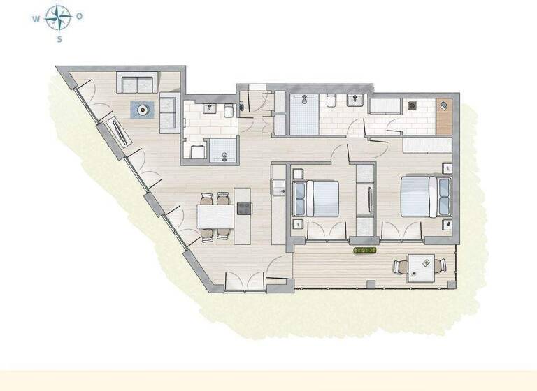 Terrassenwohnung zum Kauf provisionsfrei 885.998 € 3 Zimmer 86,9 m² 1. Geschoss Zingst 18374