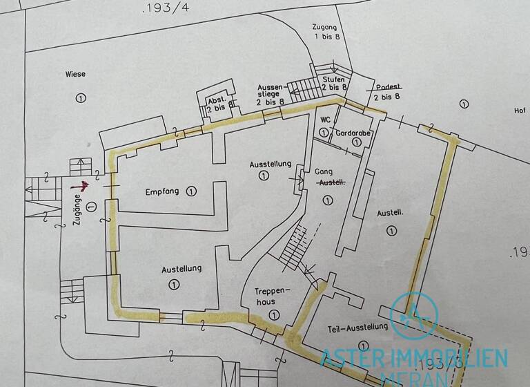 Laden zur Miete 4.500 € 8 Zimmer 530 m² Verkaufsfläche Romstraße 54 Meran 39012