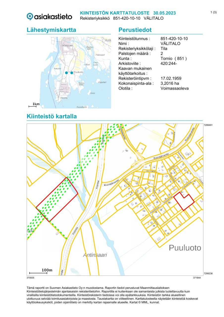 Grundstück zum Kauf 15.000 € 32.020 m²<br/>Grundstück Tornio 95470