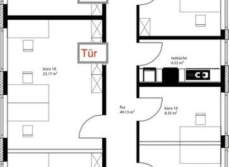 Bürofläche zur Miete 12,50 € 400 m² Bürofläche teilbar ab 200 m² Horrem Kerpen 50169