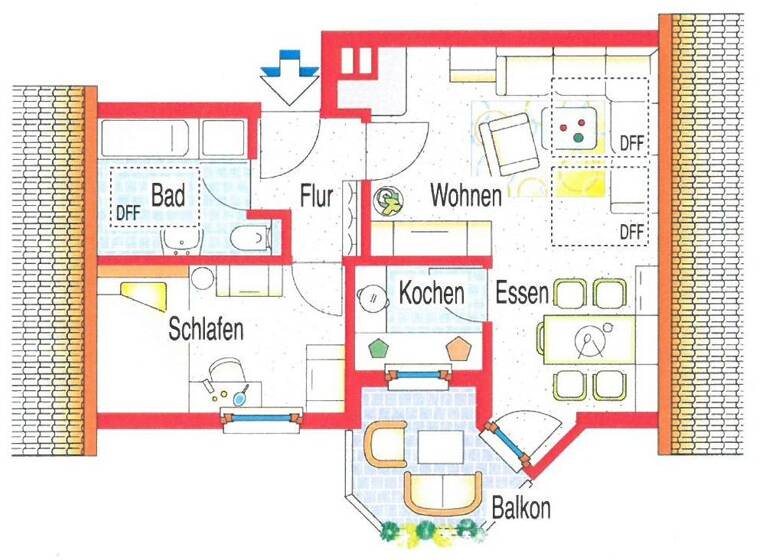 Wohnung zur Miete 550 € 2 Zimmer 43 m²<br/>Wohnfläche Dachgeschoss<br/>Geschoss Sielmingen Filderstadt 70794