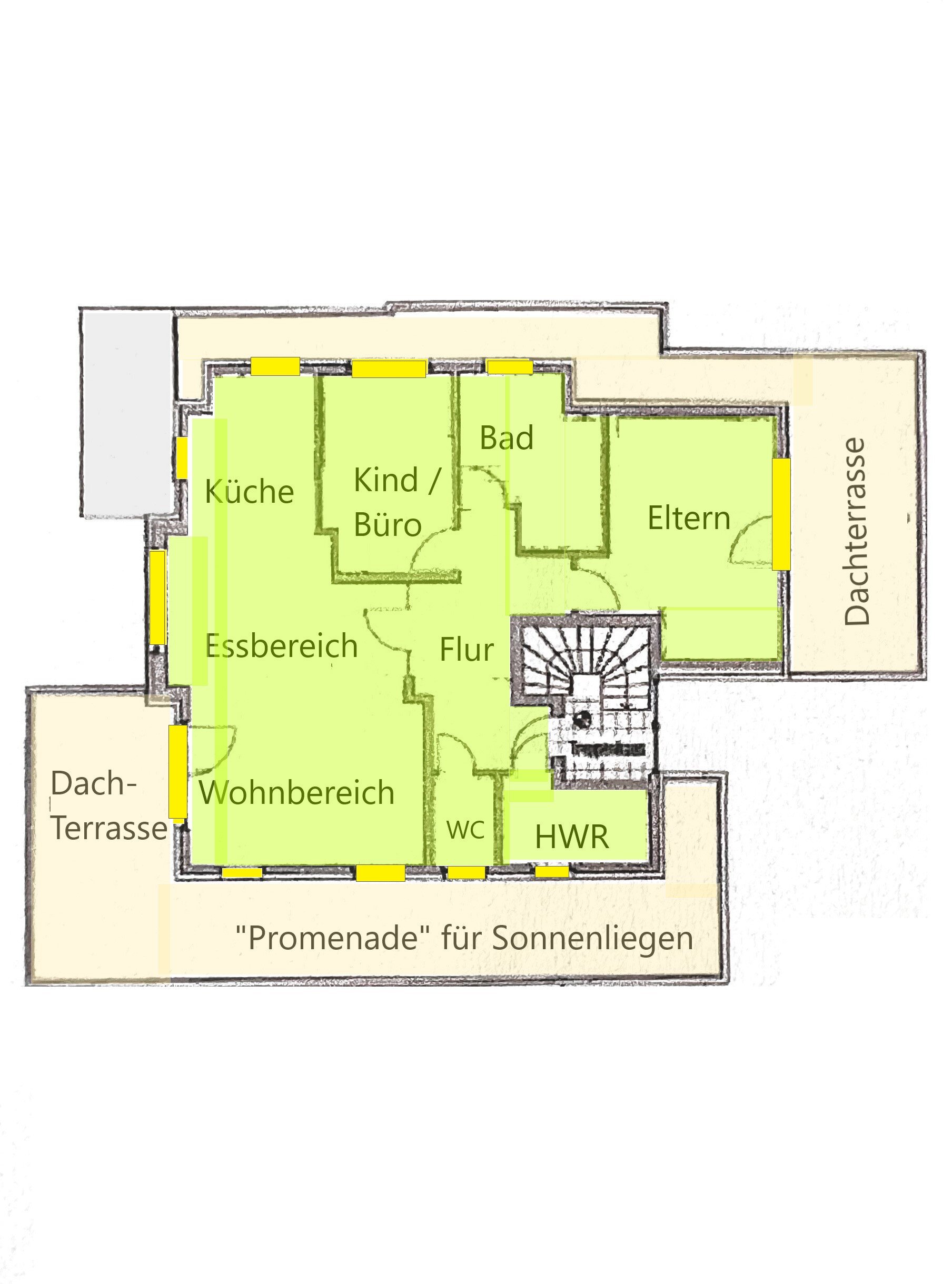 Penthouse zum Kauf 525.000 € 3 Zimmer 132 m²<br/>Wohnfläche 2.<br/>Geschoss Bürgeresch Oldenburg 26121