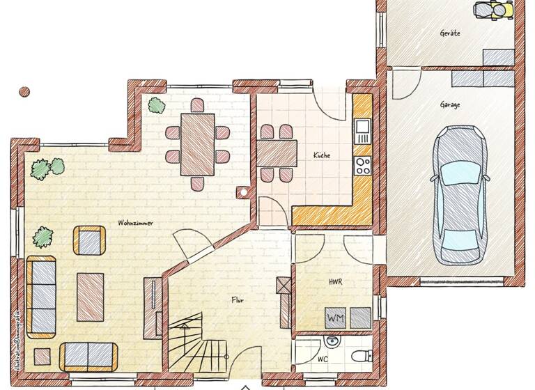 Einfamilienhaus zum Kauf 375.000 € 5 Zimmer 151 m² 641 m² Grundstück Kroge Lohne 49393