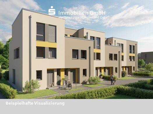 Reihenmittelhaus zum Kauf - Erstbezug provisionsfrei 5 Zimmer 131 m² 129 m² Grundstück Gremmendorf Münster 48167