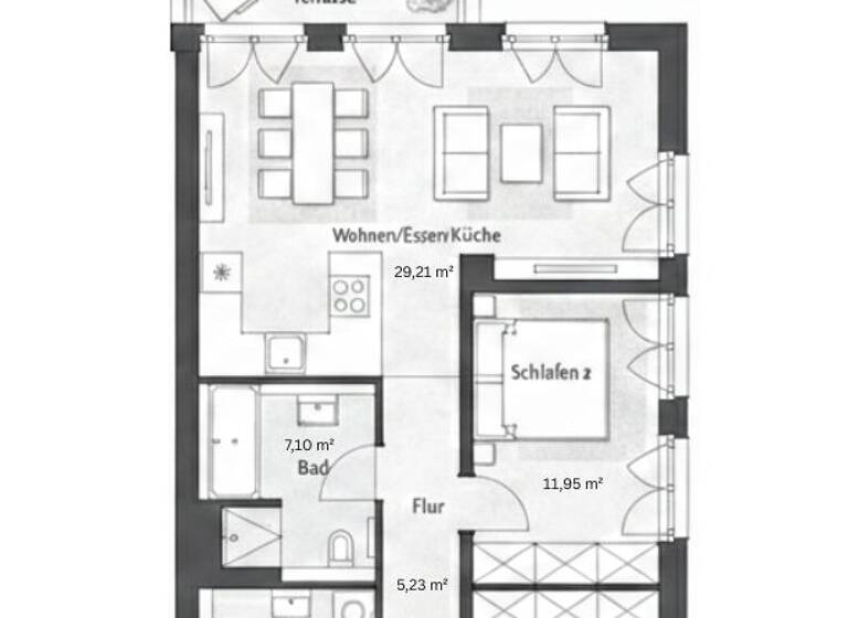 Wohnung zur Miete 1.695 € 3 Zimmer 75 m² Bornstedter Feld Potsdam / Bornstedt 14469