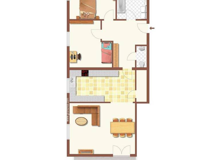 Wohnung zur Miete 1.058 € 3 Zimmer 100,8 m² Suhl 98527