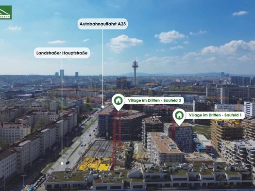Wohnung zur Miete - Erstbezug 892 € 2 Zimmer 50,9 m² 2. Geschoss frei ab 01.11.2026 Otto-Preminger-Straße 22 Landstraße 1030