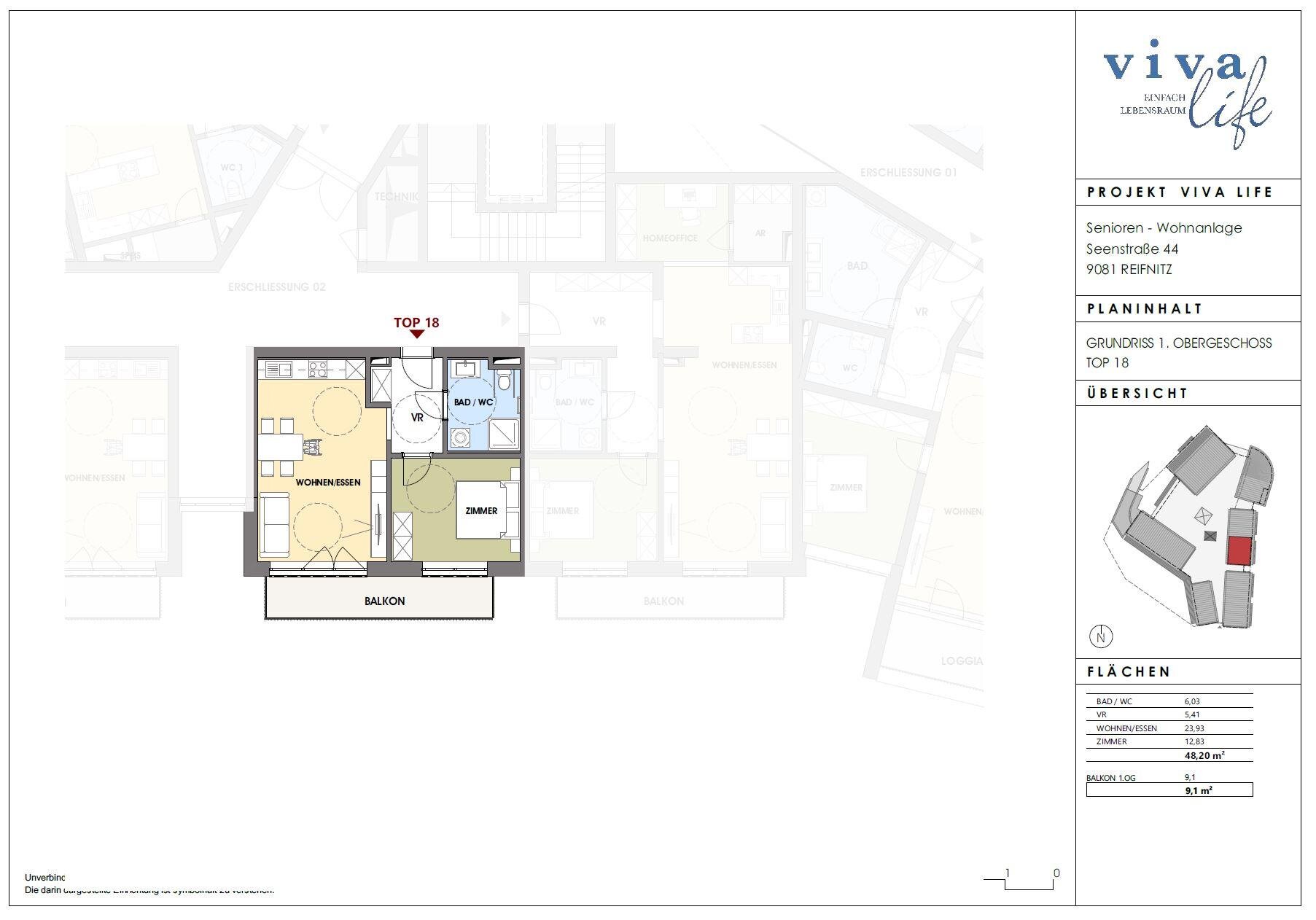 Studio zum Kauf provisionsfrei 306.700 € 2 Zimmer 48,2 m²<br/>Wohnfläche Reifnitz 9081