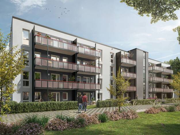 Wohnung zur Miete - Erstbezug 1.083 € 3 Zimmer 83,3 m² EG frei ab 01.03.2027 Schürenfeld 33 Altenessen-Nord Essen 45329