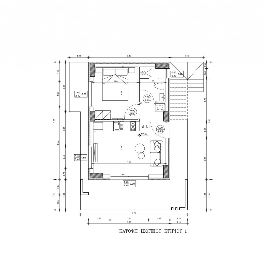 Studio zum Kauf 105.000 € 1 Zimmer 37,5 m²<br/>Wohnfläche Skala Rachoni, Thassos