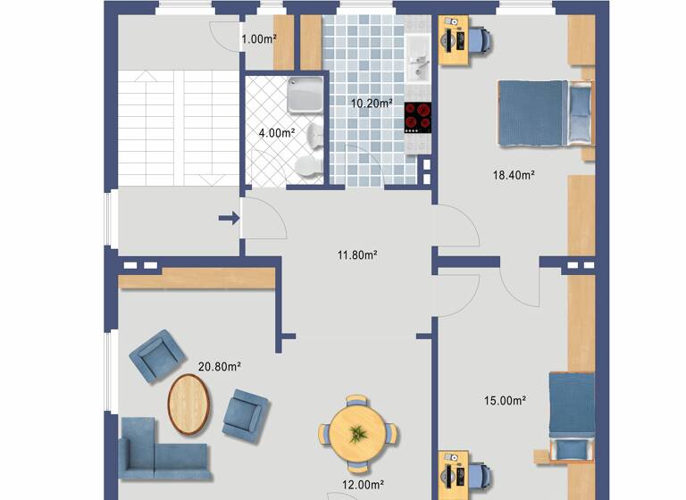 Wohnung zum Kauf 349.000 € 3 Zimmer 94 m²<br/>Wohnfläche 1.<br/>Geschoss ab sofort<br/>Verfügbarkeit Waldstr. 62 Siegburg Siegburg 53721
