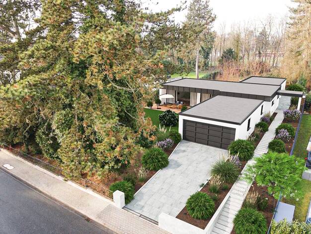 Bungalow zum Kauf 2.150.000 € 6 Zimmer 237 m² 3.490 m² Grundstück Frankfurt am Main 60388