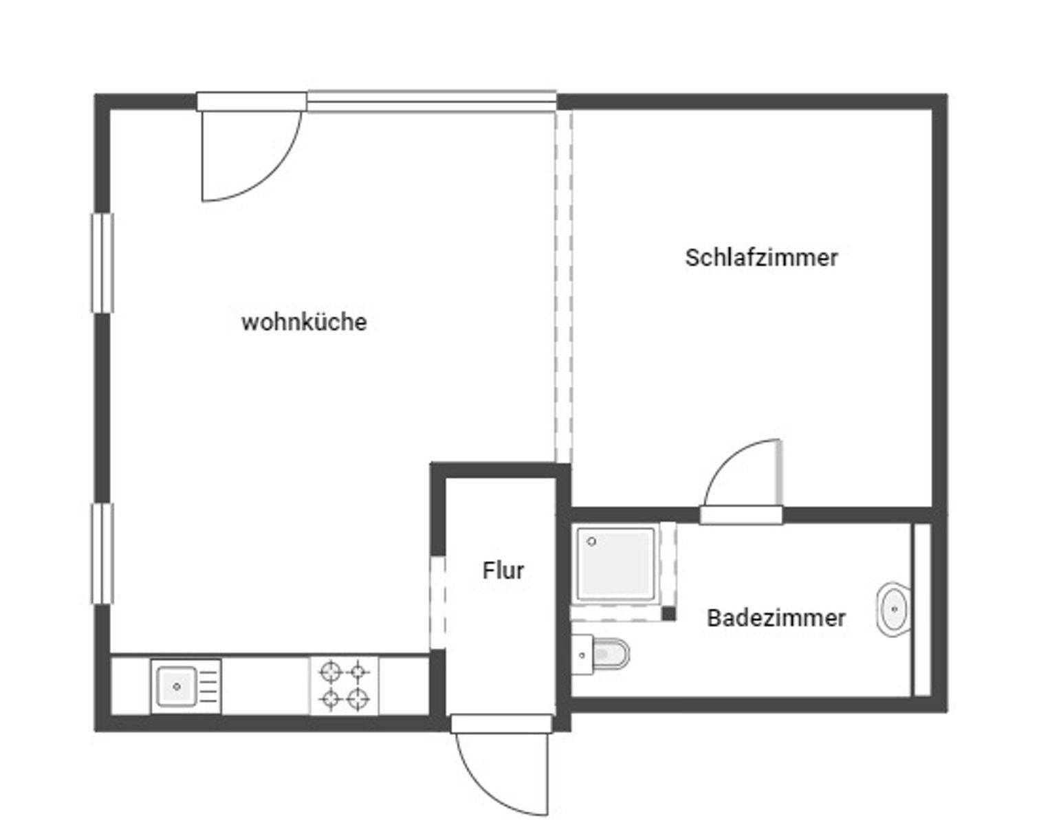 Immobilie zum Kauf als Kapitalanlage geeignet 80.000 € 1 Zimmer 46 m²<br/>Fläche Höfen an der Enz 75339