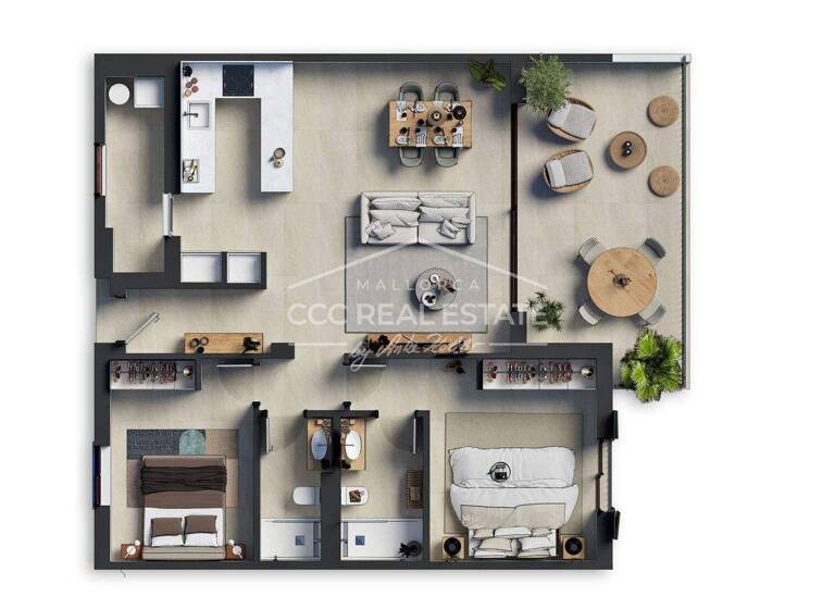 Wohnung zum Kauf - Erstbezug provisionsfrei 490.000 € 3 Zimmer 87,5 m² EG frei ab 02.11.2027 Capdepera 07580