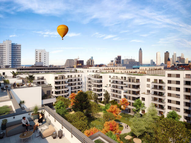 Penthouse zum Kauf - Erstbezug 1.349.900 € 142,3 m² 6. Geschoss Gallus Frankfurt am Main 60326