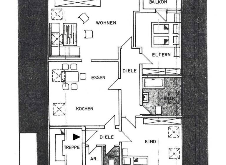 Wohnung zur Miete 990 € 3 Zimmer 100 m² 2. Geschoss frei ab sofort Werderau Nürnberg 90441