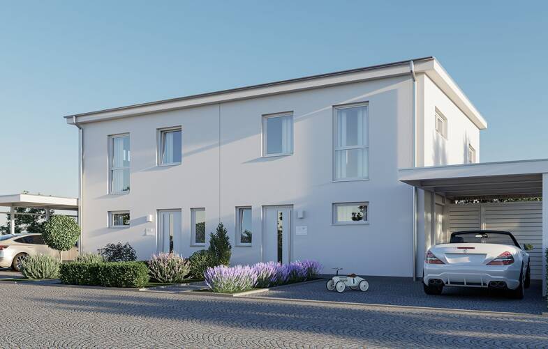 Doppelhaushälfte zum Kauf 414.800 € 4 Zimmer 128 m² 269 m² Grundstück Dr.-Walter-Lübcke-Ring 8 Allendorf Allendorf 35469