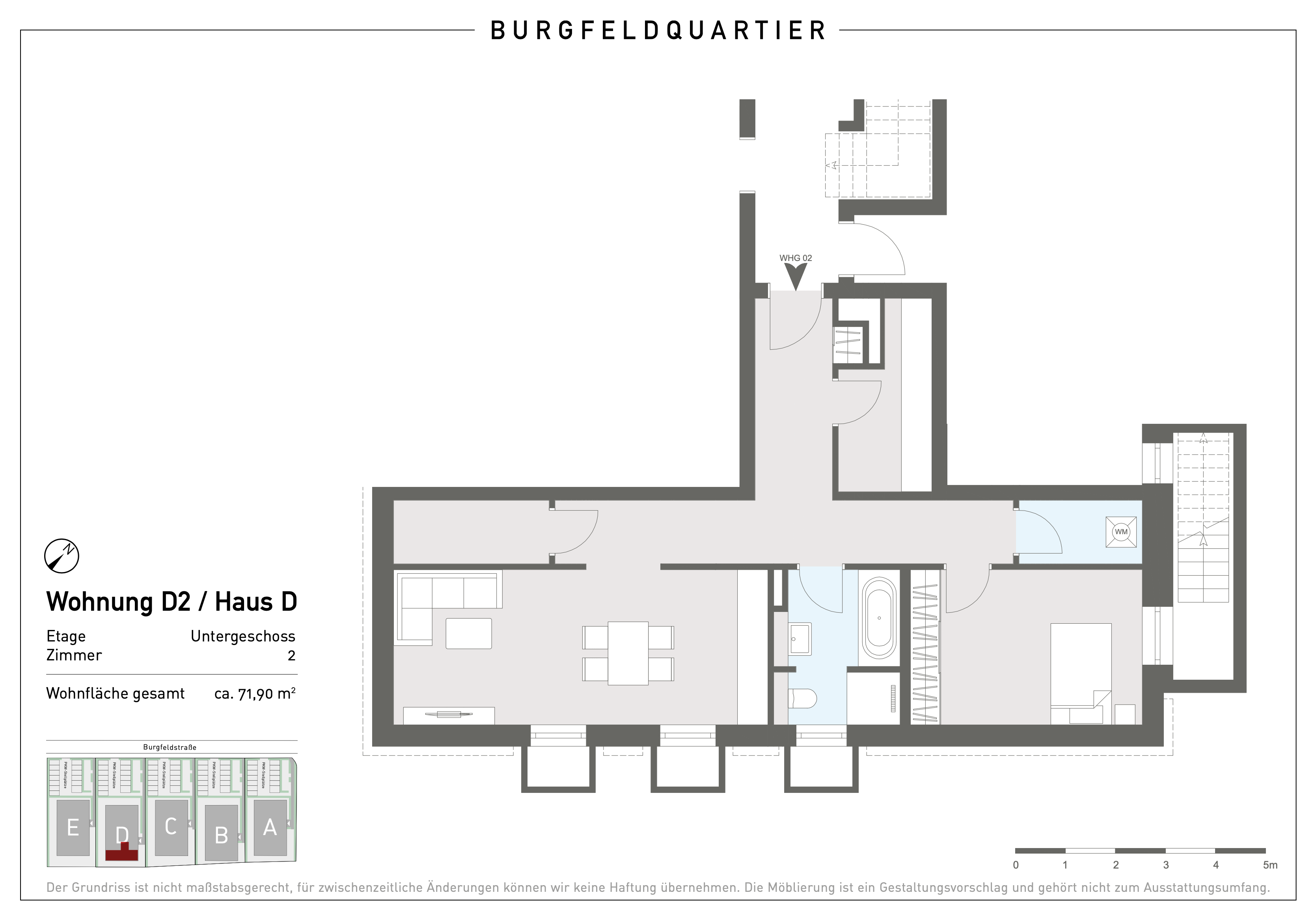 Wohnung zur Miete 599 € 2 Zimmer 71,9 m²<br/>Wohnfläche EG<br/>Geschoss ab sofort<br/>Verfügbarkeit Burgfeldstraße 51 D // D02 Bad Segeberg 23795