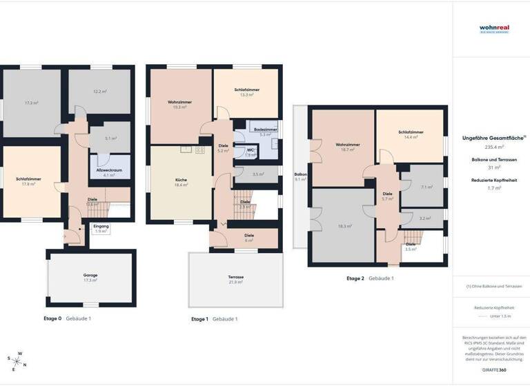Mehrfamilienhaus zum Kauf 310.000 € 5 Zimmer 148,7 m² 695 m² Grundstück Ebene Reichenau 9565