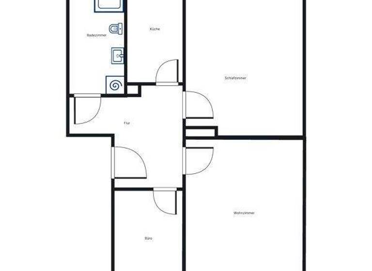 Wohnung zur Miete 477 € 2,5 Zimmer 52,5 m² 1. Geschoss frei ab 15.03.2026 Waldenburger Str. 3 Barsinghausen 30890